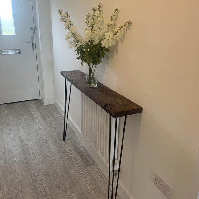 Półka deska drewniana lite drewno ukryty niewidoczny montaż LOFT - obrazek 9