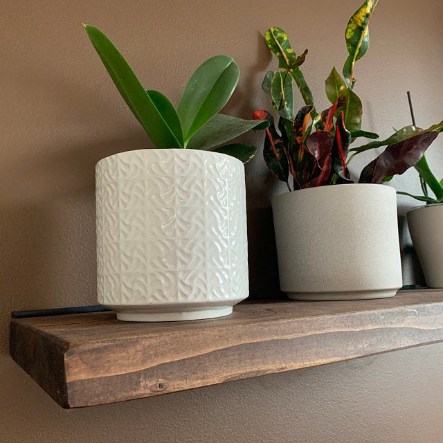 Półka deska drewniana lite drewno ukryty niewidoczny montaż LOFT - obrazek 6