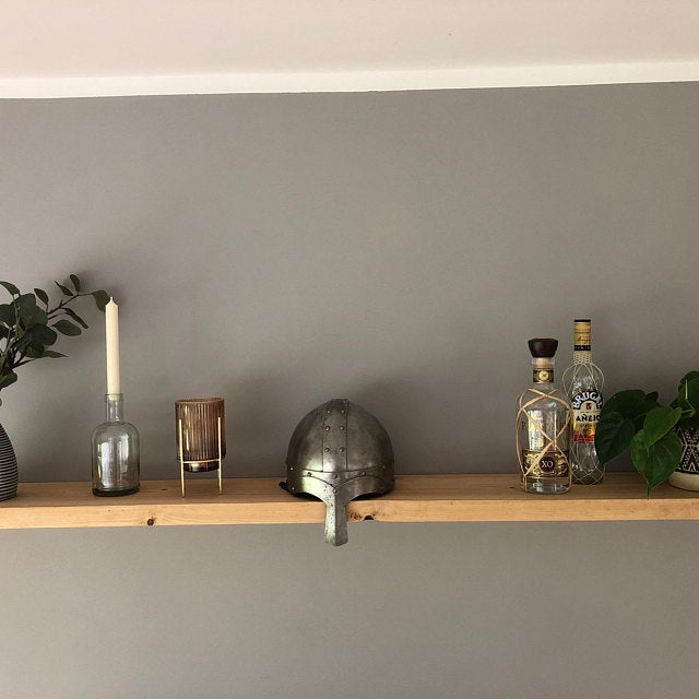 Półka deska drewniana lite drewno ukryty niewidoczny montaż LOFT - obrazek 11