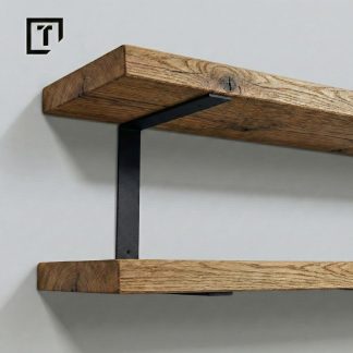 1x Wspornik uchwyt podwójny półki półek LOFT C | Regalhalter, Regalträger, Wandregal, Regalstütze, doppel Regalwinkel