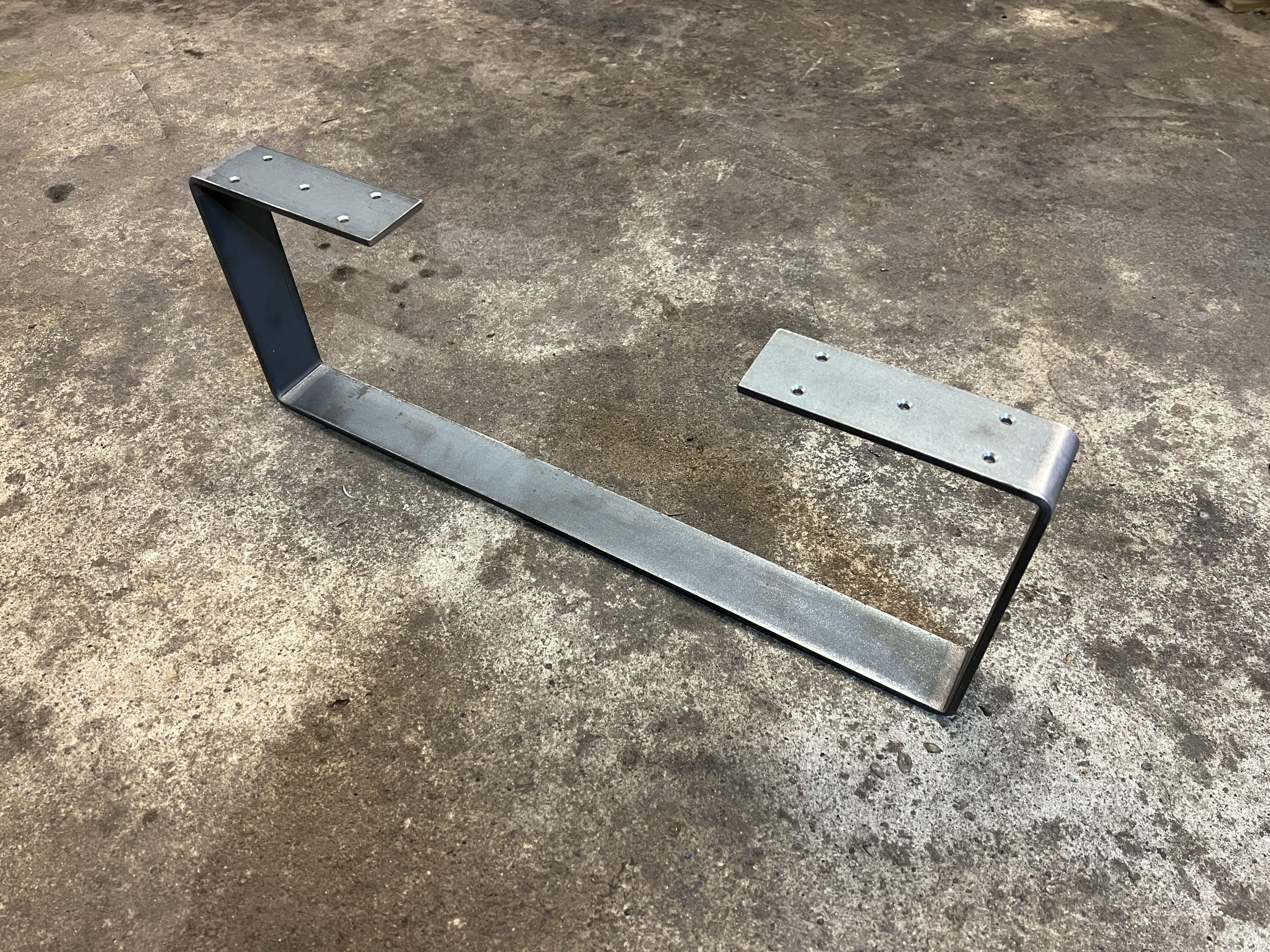 1x Noga płoza nogi stołu stolika z płaskownika w stylu loft - obrazek 15