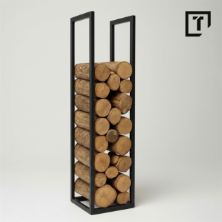 Stojak regał na drewno | Kaminholzständer | Brennholzregal, minimalistische Brennholzaufbewahrung, individuelles