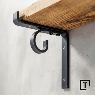 Wspornik podpórka półki metalowy stalowy zagięty | Regalhalter | Regalstütze | Regalwinkel