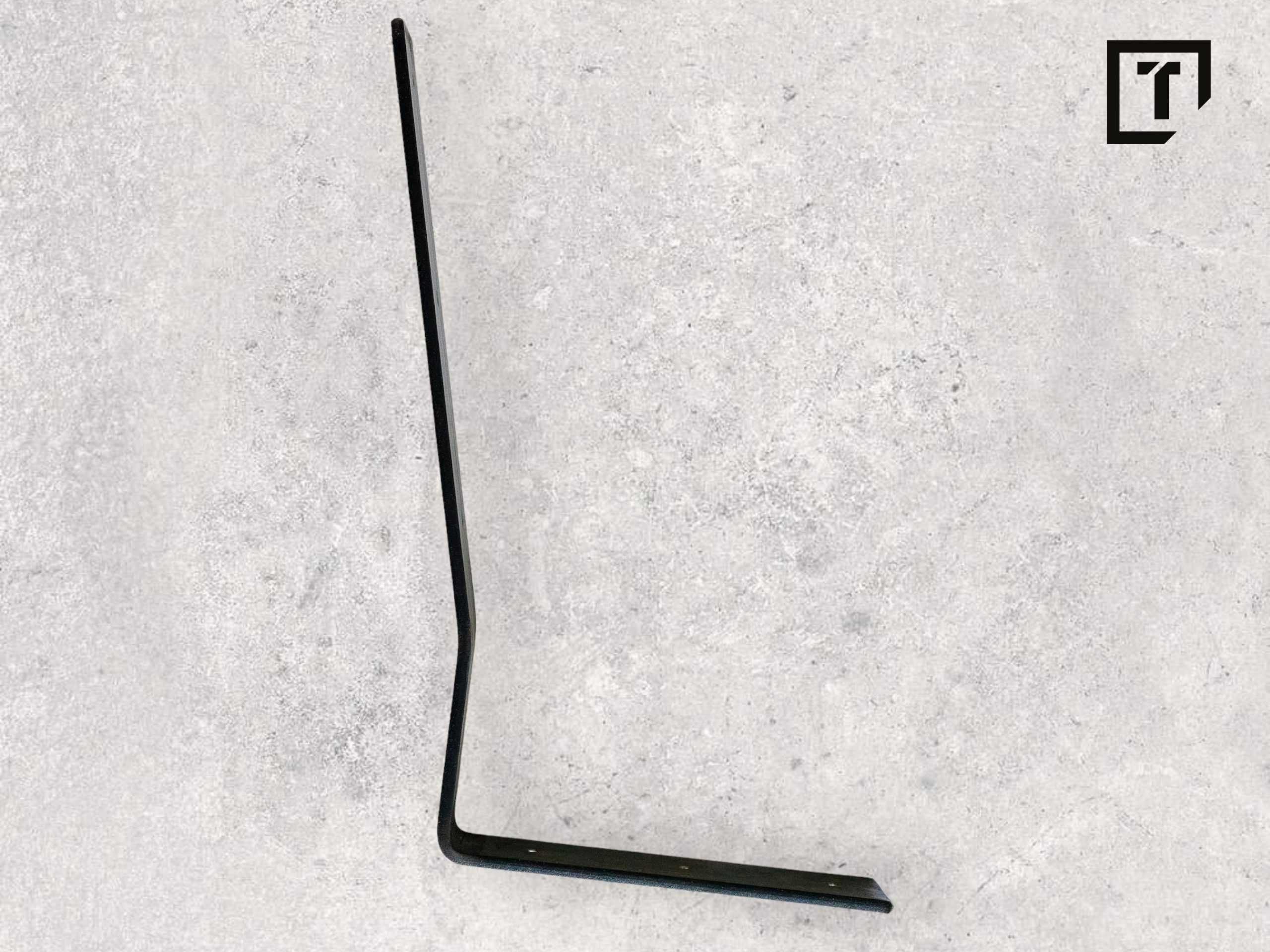 Wspornik oparcia, metalowe oparcie ławki, wspornik kątowy, ławka rustykalna wspornik L - obrazek 5