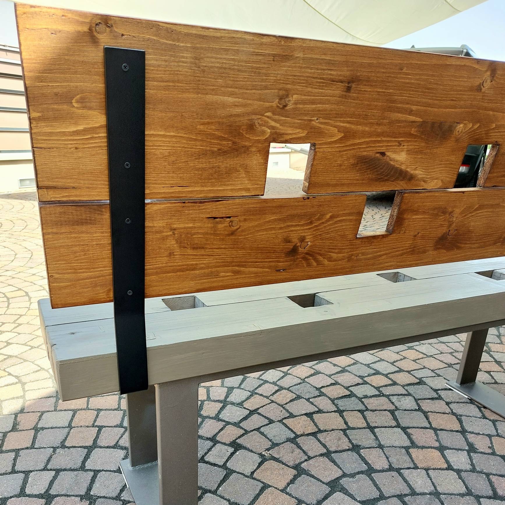 Wspornik oparcia, metalowe oparcie ławki, wspornik kątowy, ławka rustykalna wspornik L