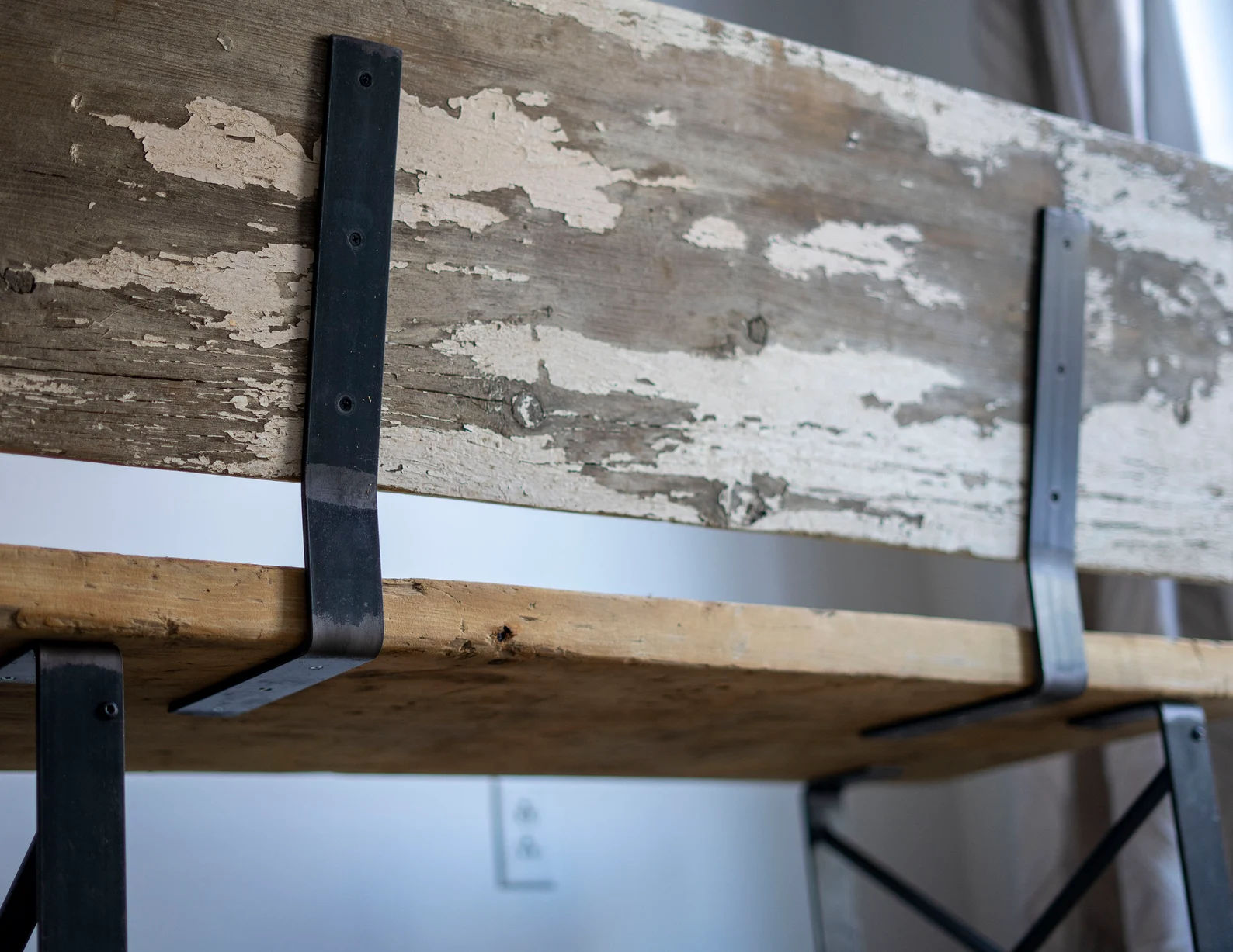 Wspornik oparcia, metalowe oparcie ławki, wspornik kątowy, ławka rustykalna wspornik L - obrazek 4