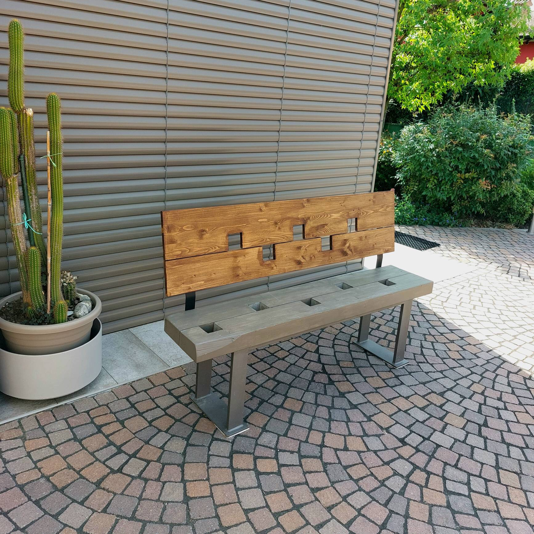 Wspornik oparcia, metalowe oparcie ławki, wspornik kątowy, ławka rustykalna wspornik L - obrazek 3