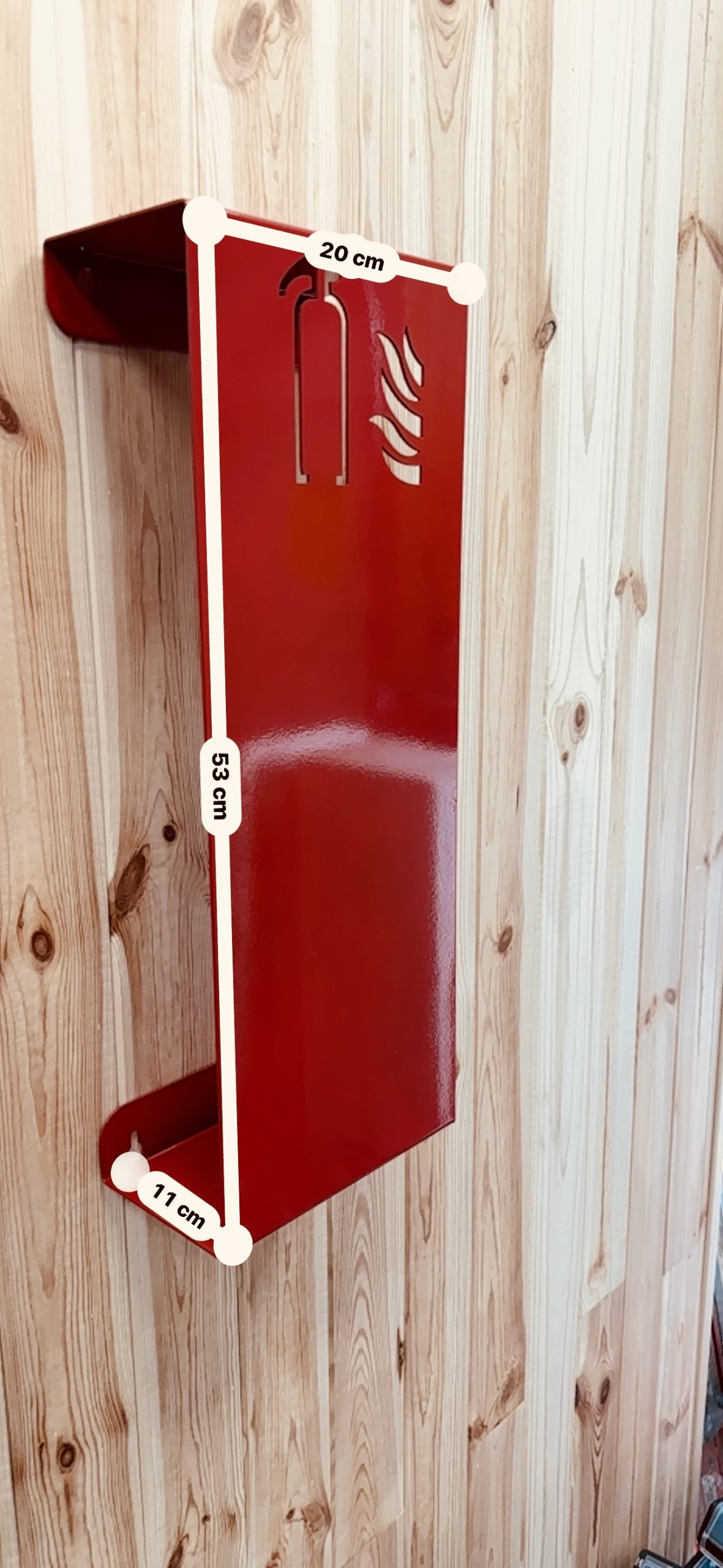 Wieszak uchwyt stojak na gaśnice / dla straży pożarnej / do domu do warsztatu / do obiektu publicznego - obrazek 4