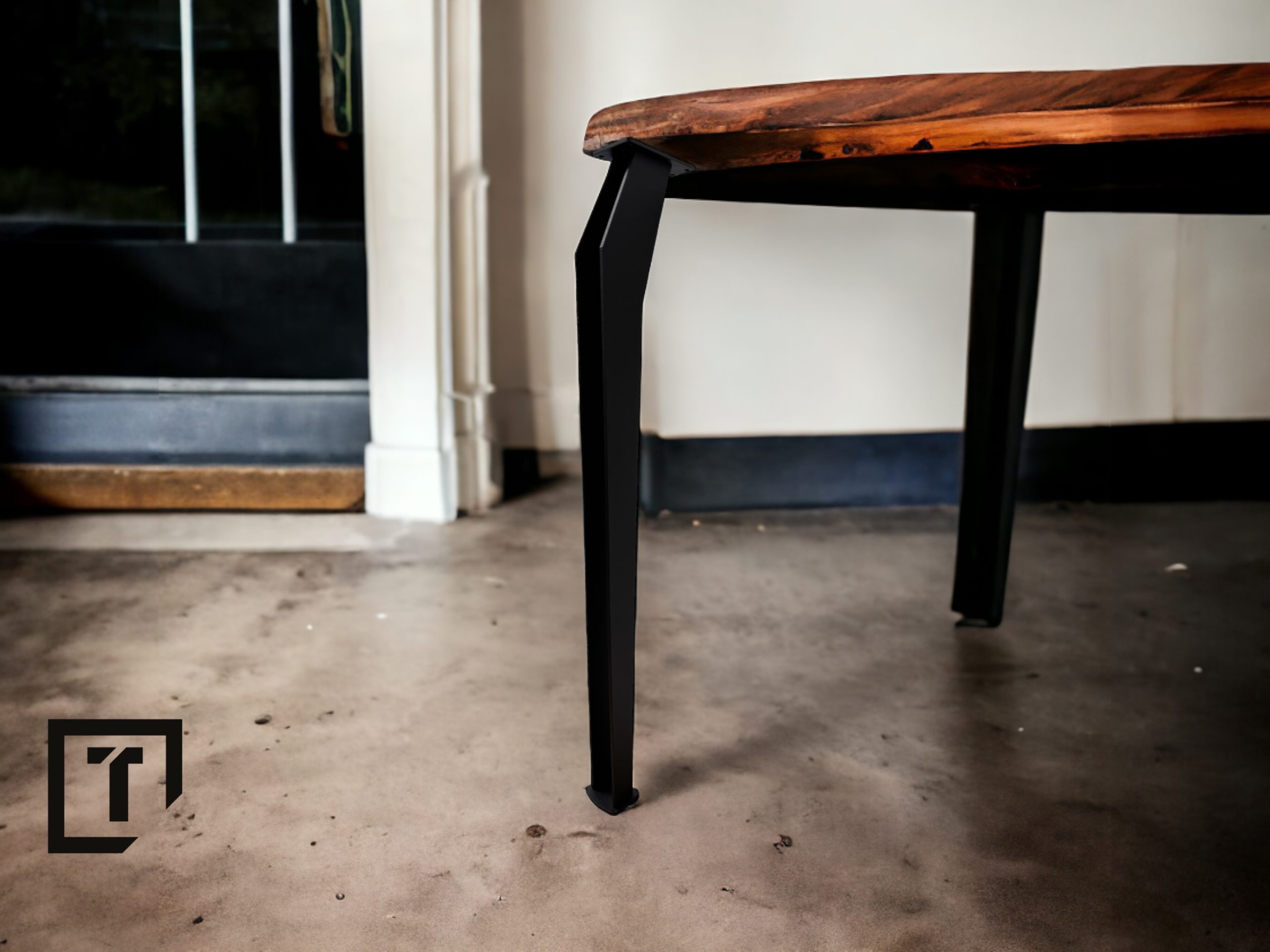 1x Noga do stołu w stylu industrialnym, noga do stołu metalowa, stalowe nogi - obrazek 3