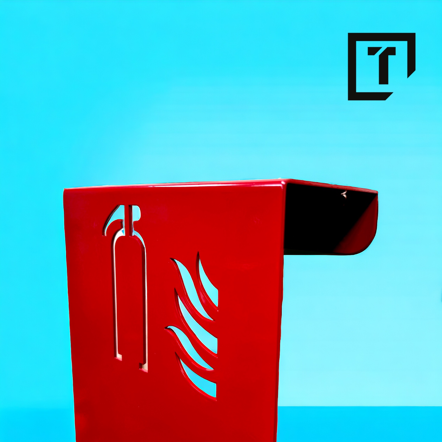 Wieszak uchwyt stojak na gaśnice / dla straży pożarnej / do domu do warsztatu / do obiektu publicznego - obrazek 2