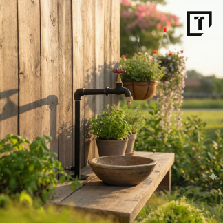 Nierdzewny Przedłużony Kran ogrodowy Słupek wolnostojący hydrant z rury szybkozłącze wody