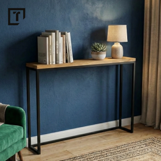 Nowoczesna Konsola / stolik konsolowy / stolik przyścienny / Dąb dębowa loft industrialna