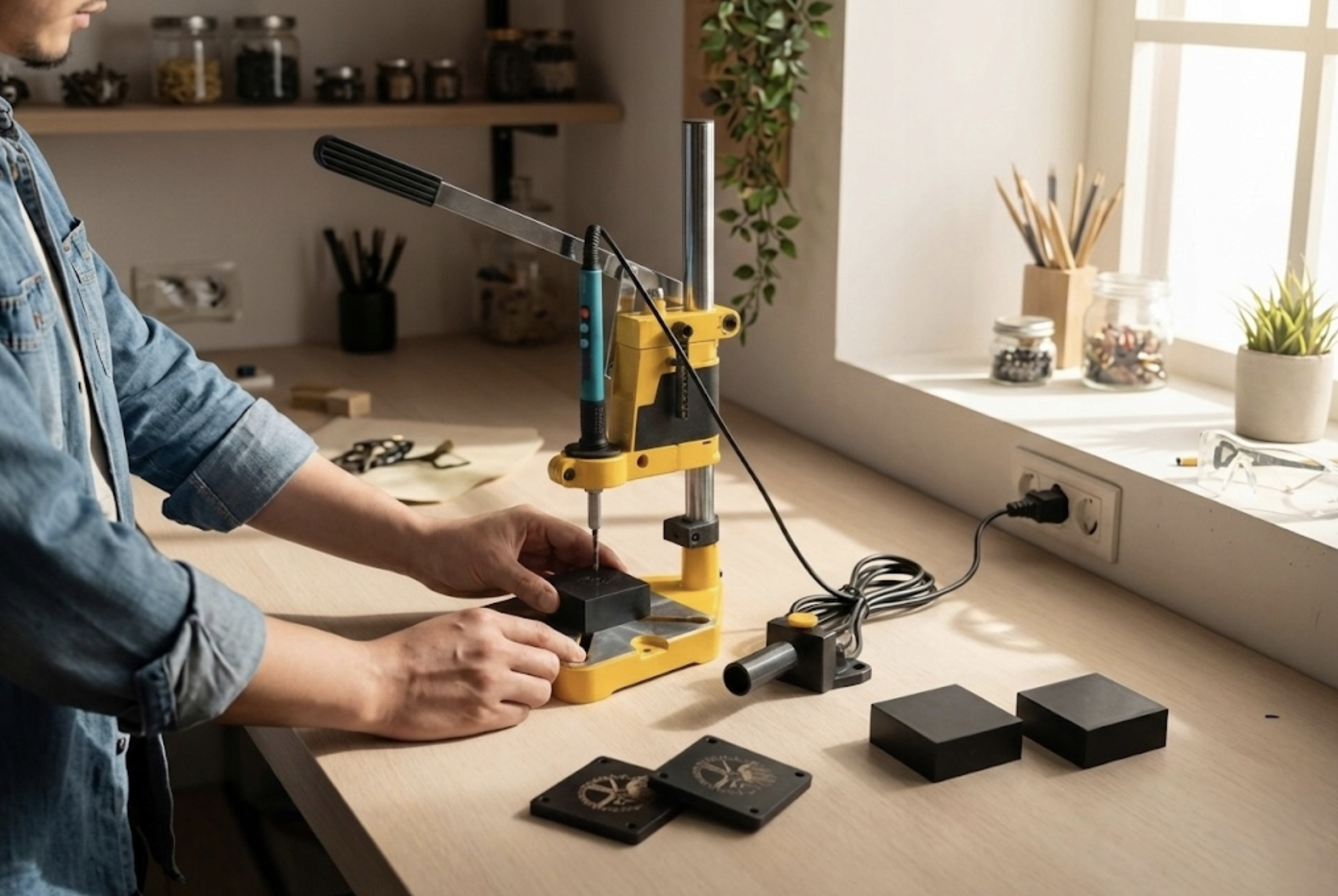 Metalowa Praska prasa do wtapiania insert insertów do M2, M3, M4, M5, M6 - obrazek 3